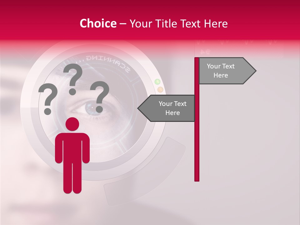 Optisch Identifikation Erkennungsmerkmal PowerPoint Template