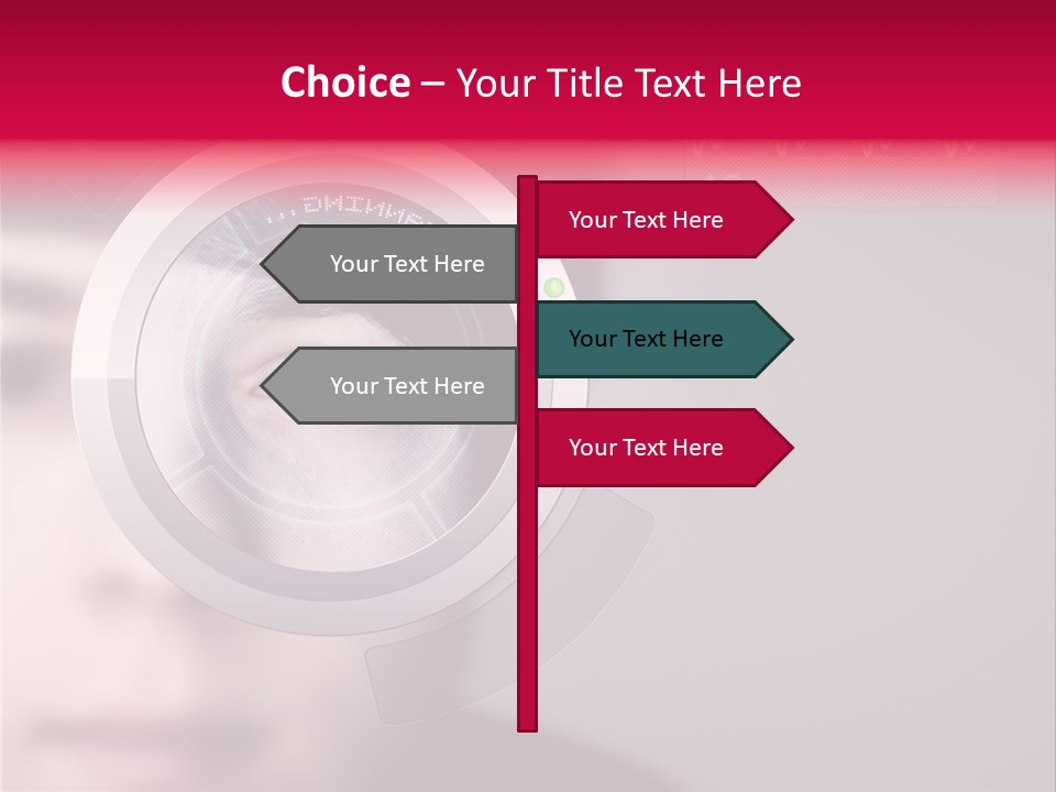 Optisch Identifikation Erkennungsmerkmal PowerPoint Template