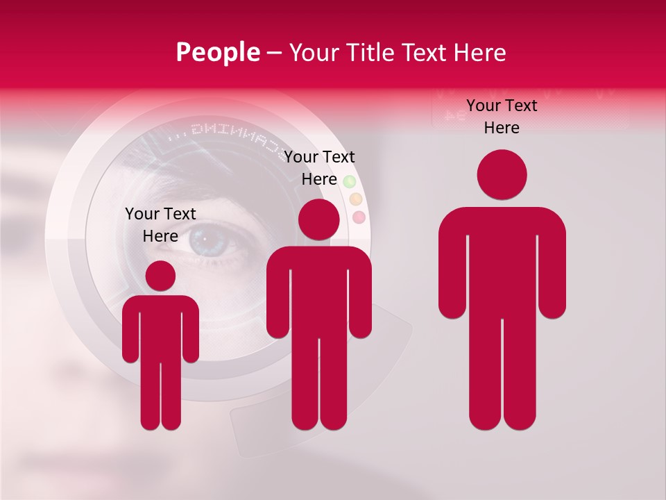 Optisch Identifikation Erkennungsmerkmal PowerPoint Template