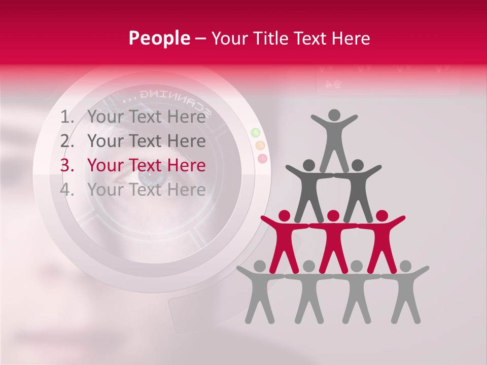 Optisch Identifikation Erkennungsmerkmal PowerPoint Template