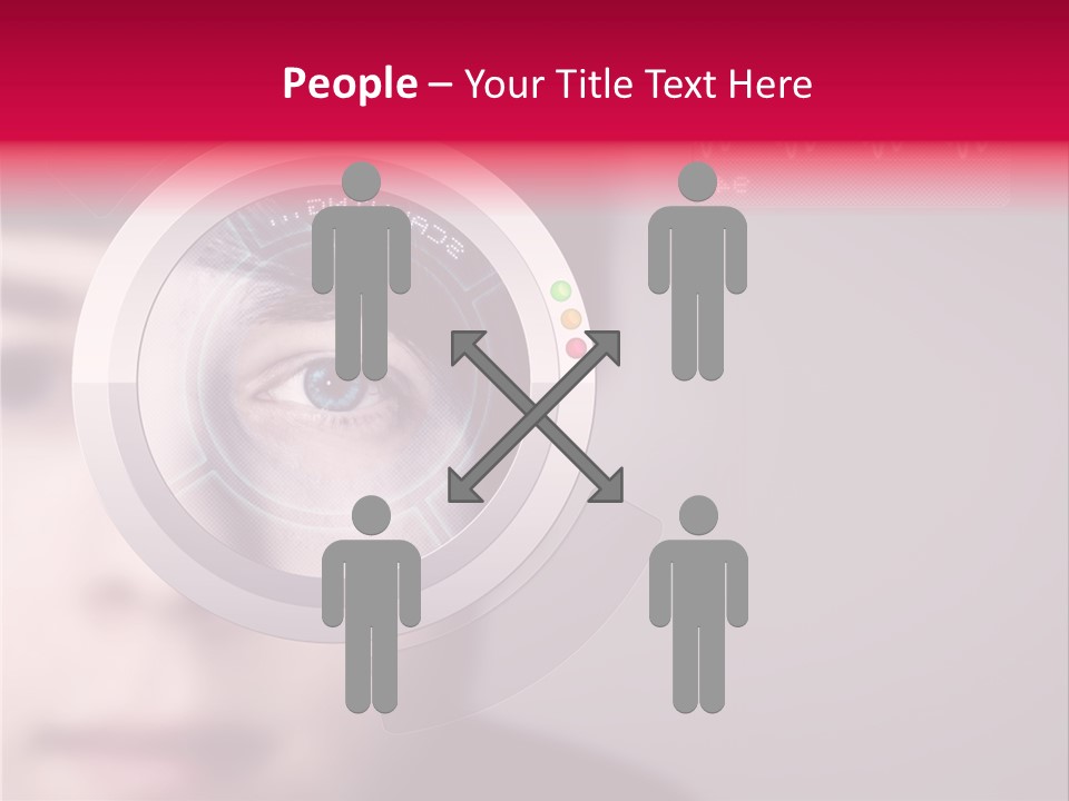 Optisch Identifikation Erkennungsmerkmal PowerPoint Template