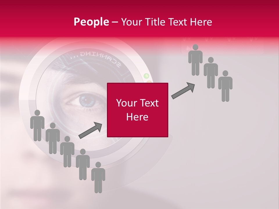 Optisch Identifikation Erkennungsmerkmal PowerPoint Template