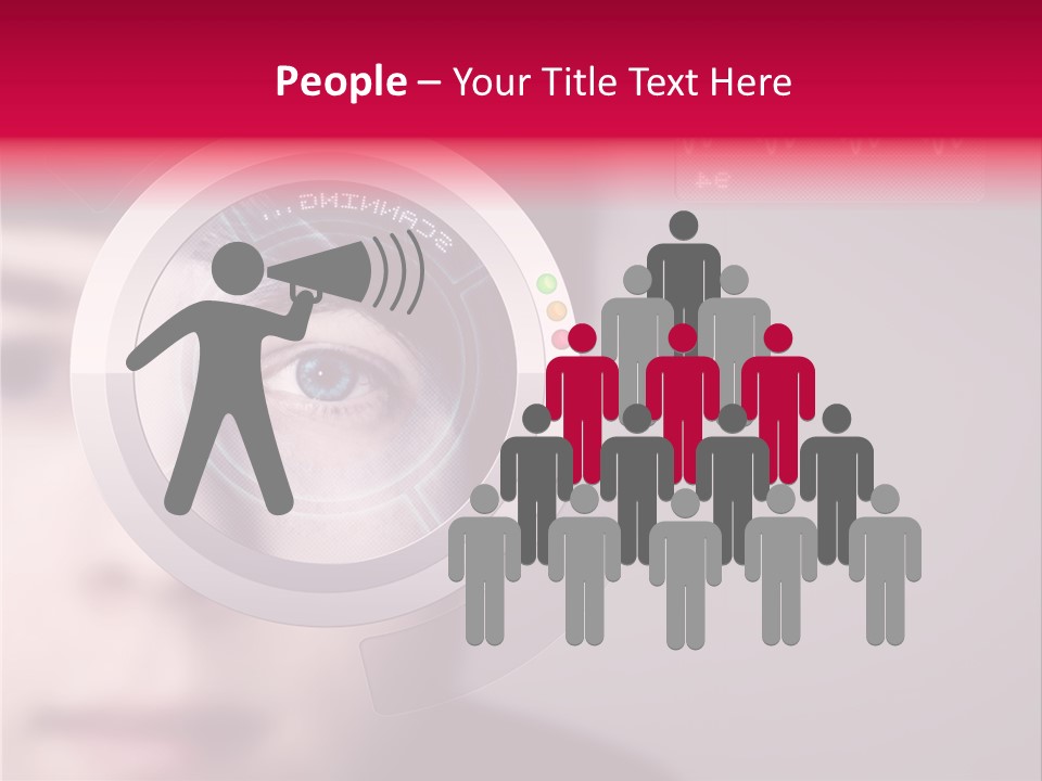 Optisch Identifikation Erkennungsmerkmal PowerPoint Template