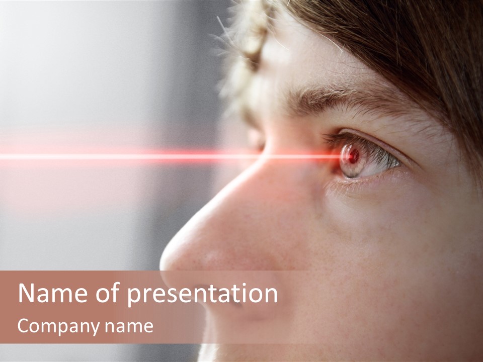 Licht Kurzsichtig Besser PowerPoint Template