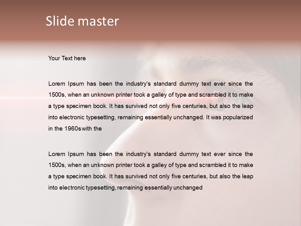 Licht Kurzsichtig Besser PowerPoint Template