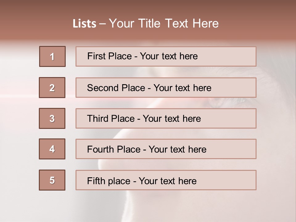 Licht Kurzsichtig Besser PowerPoint Template