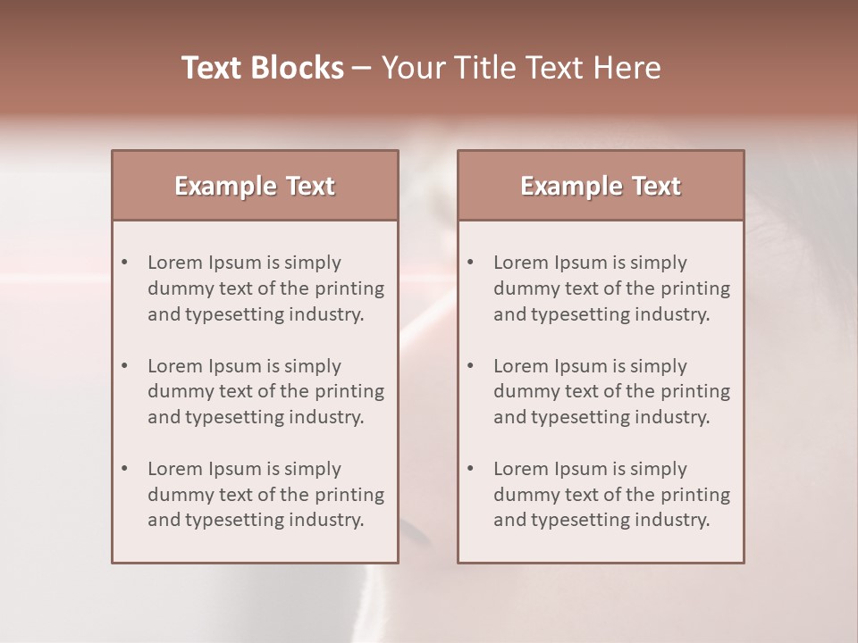 Licht Kurzsichtig Besser PowerPoint Template
