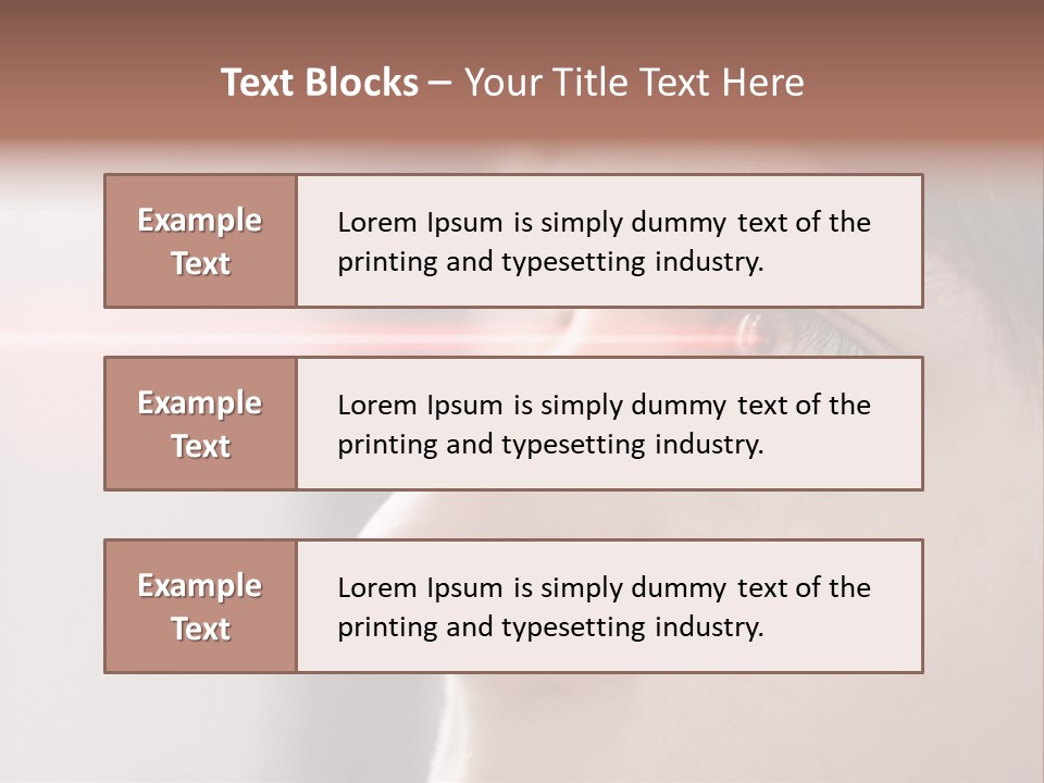 Licht Kurzsichtig Besser PowerPoint Template