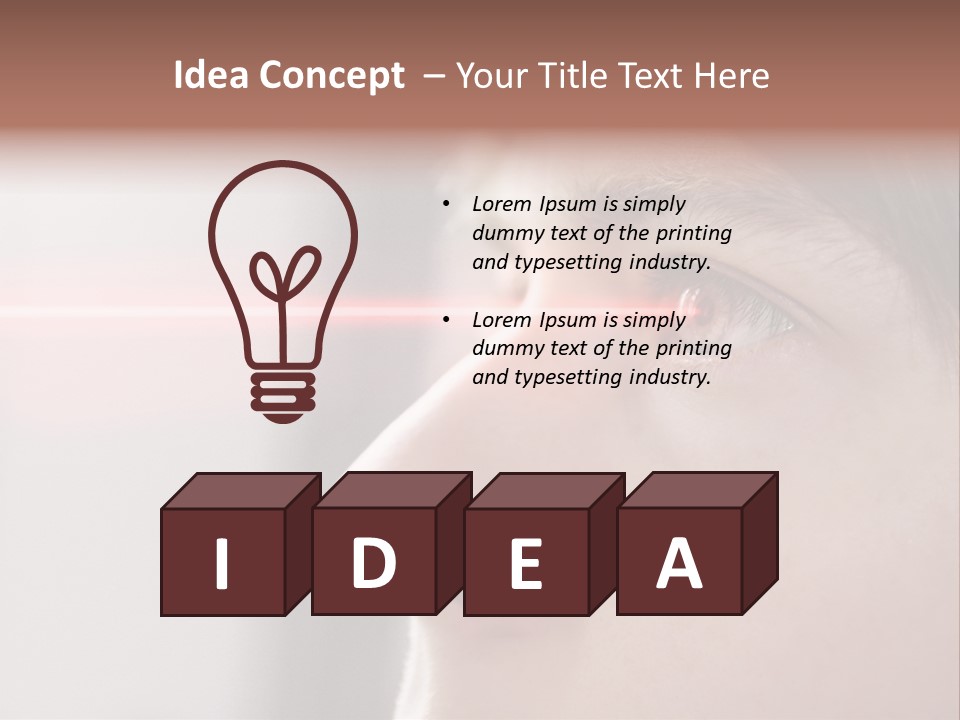Licht Kurzsichtig Besser PowerPoint Template