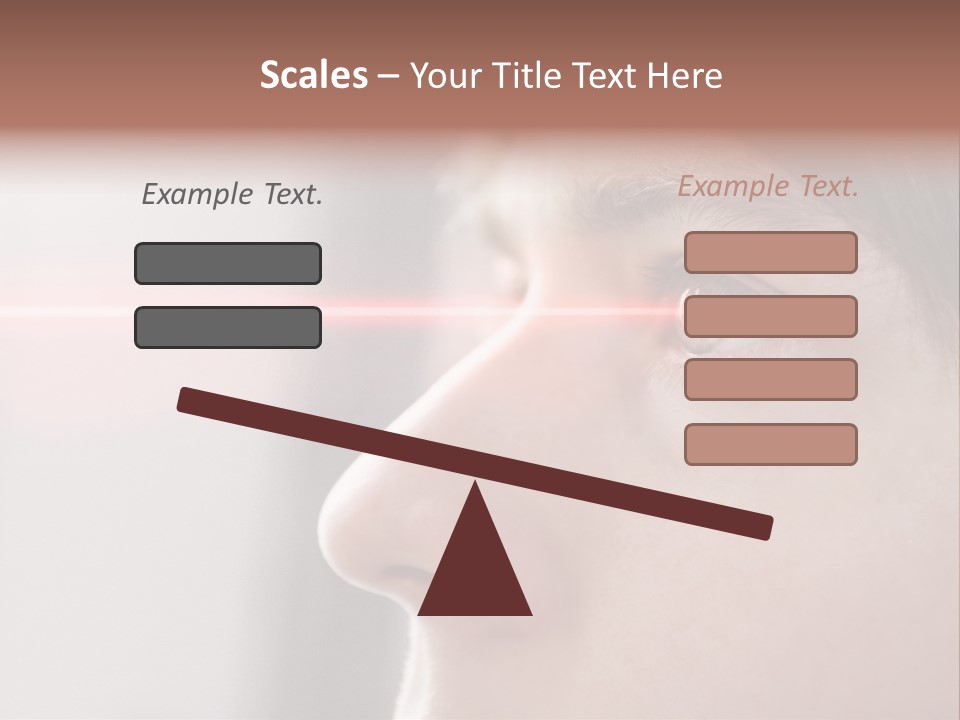 Licht Kurzsichtig Besser PowerPoint Template