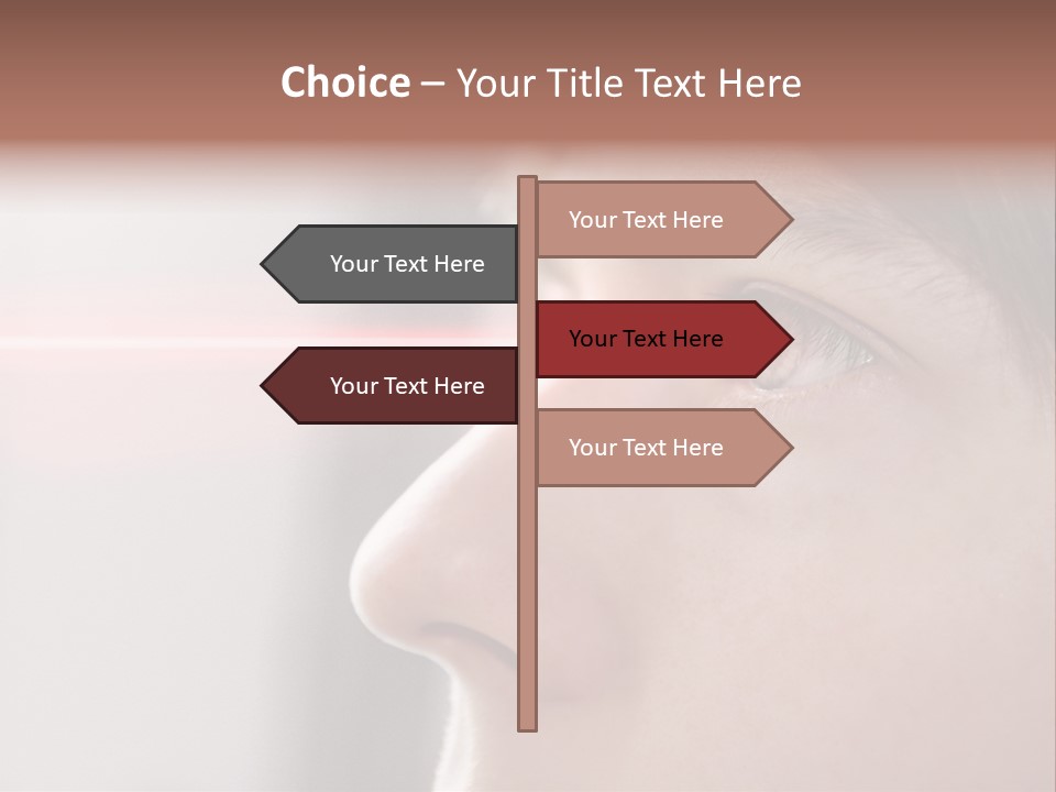 Licht Kurzsichtig Besser PowerPoint Template