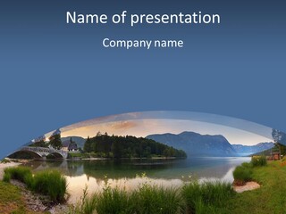 Serene Panoramic Plant PowerPoint Template