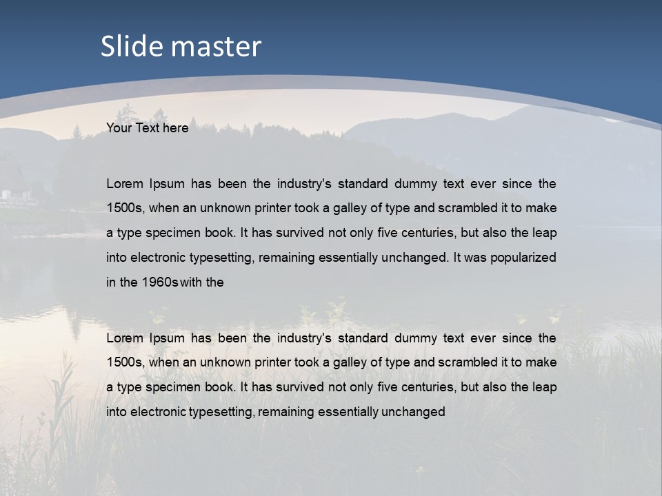 Serene Panoramic Plant PowerPoint Template