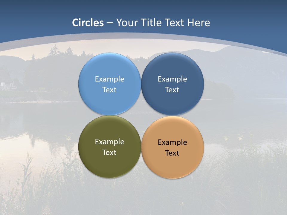 Serene Panoramic Plant PowerPoint Template