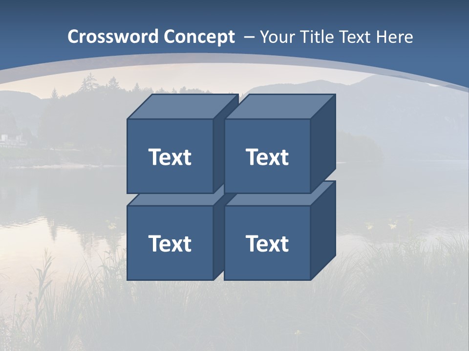 Serene Panoramic Plant PowerPoint Template