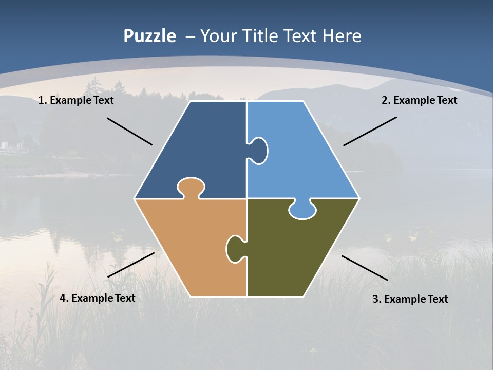 Serene Panoramic Plant PowerPoint Template