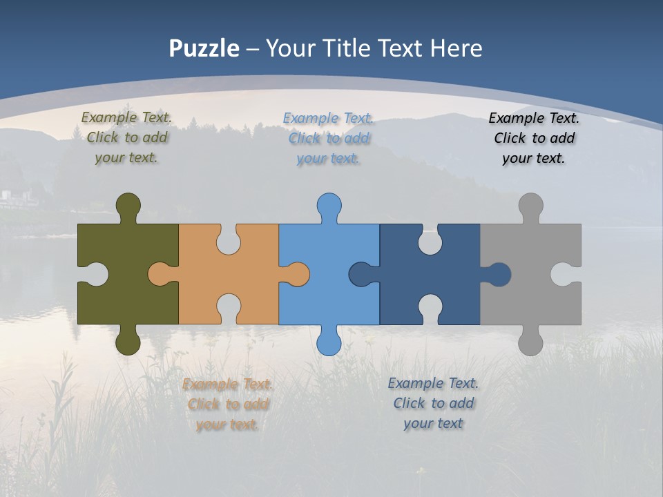 Serene Panoramic Plant PowerPoint Template