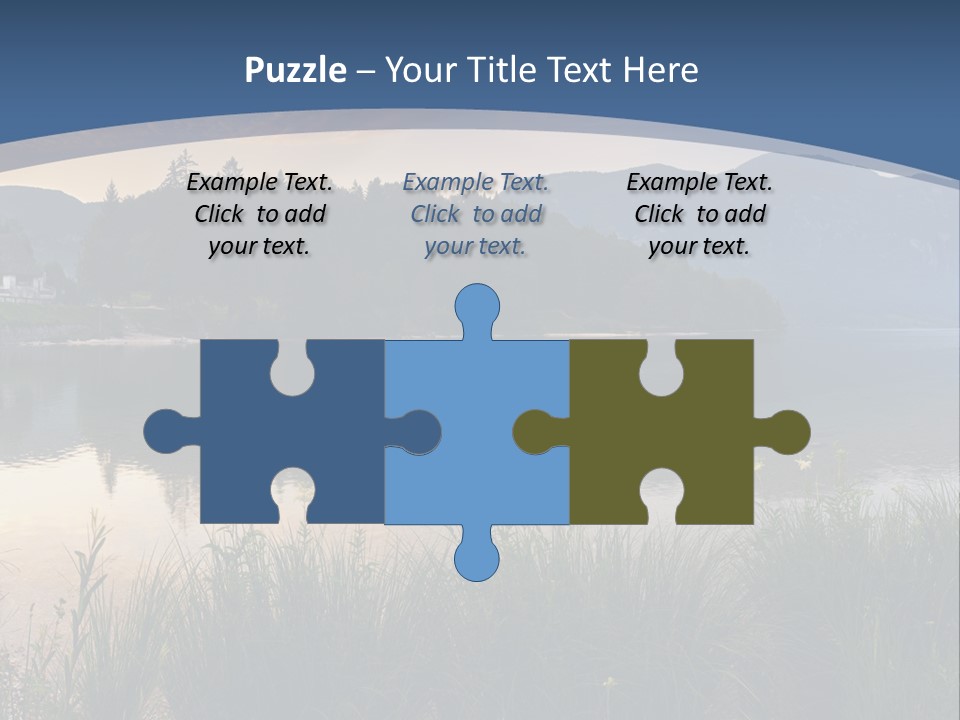 Serene Panoramic Plant PowerPoint Template