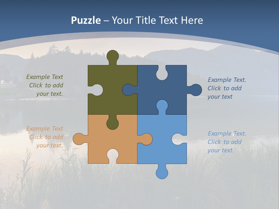 Serene Panoramic Plant PowerPoint Template