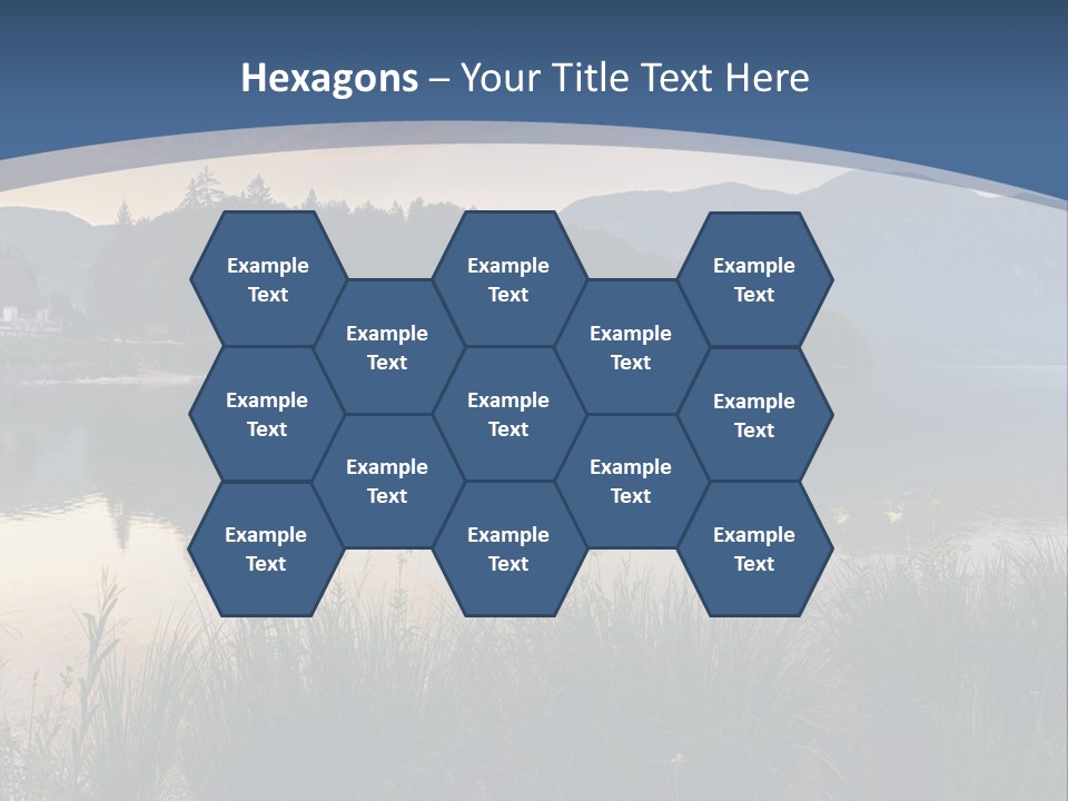 Serene Panoramic Plant PowerPoint Template