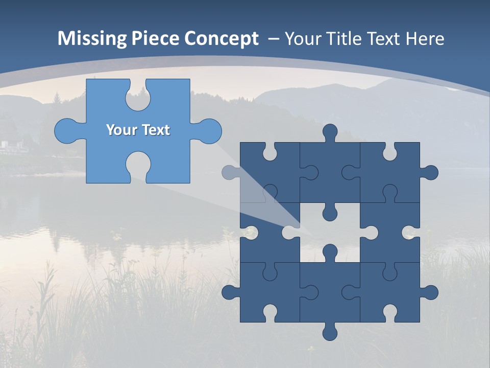 Serene Panoramic Plant PowerPoint Template