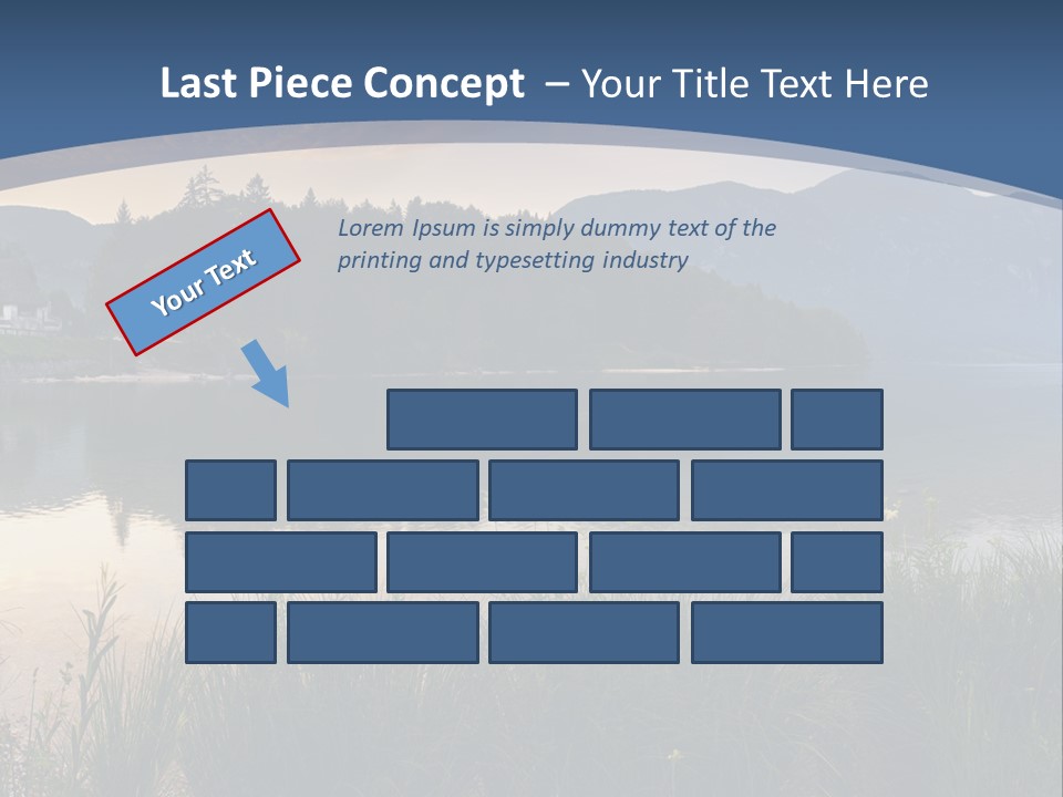 Serene Panoramic Plant PowerPoint Template