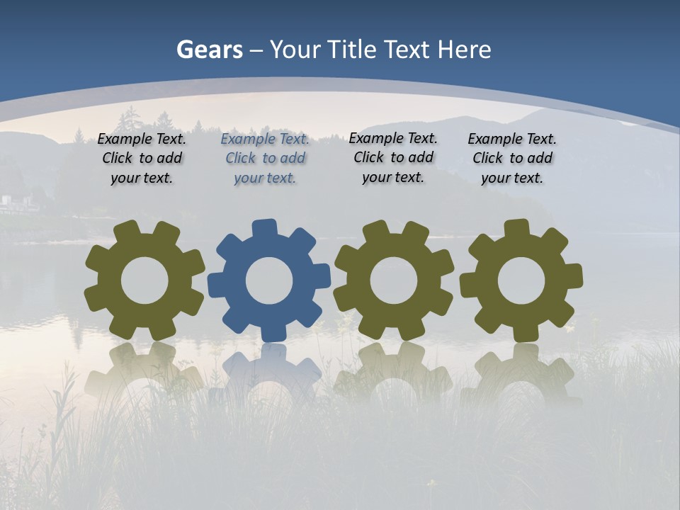 Serene Panoramic Plant PowerPoint Template