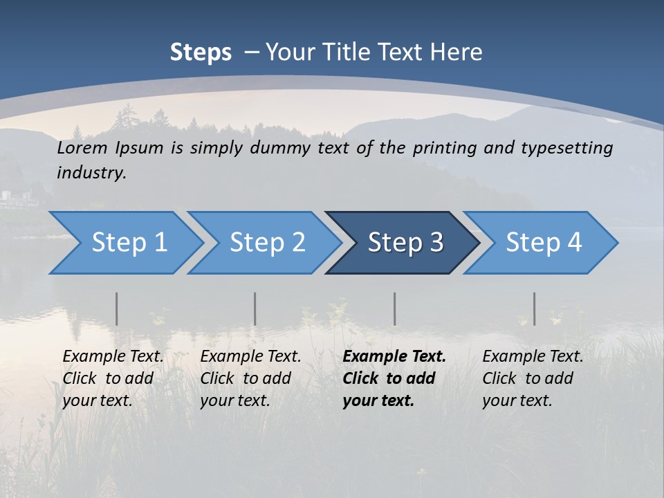 Serene Panoramic Plant PowerPoint Template