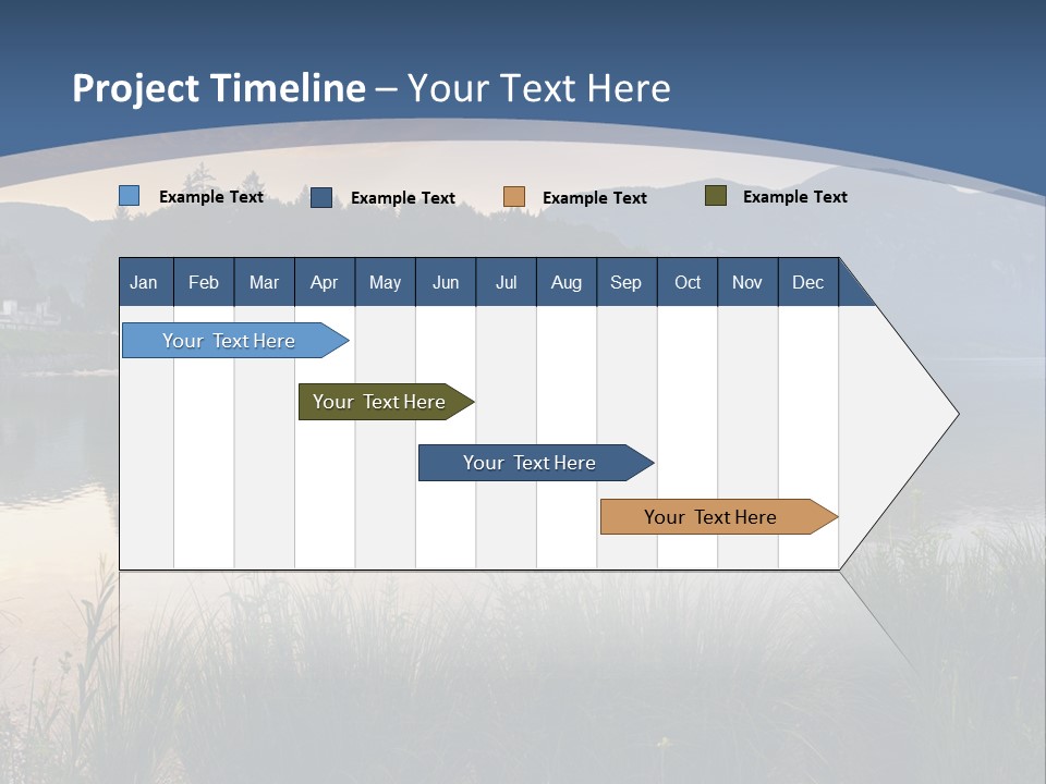 Serene Panoramic Plant PowerPoint Template