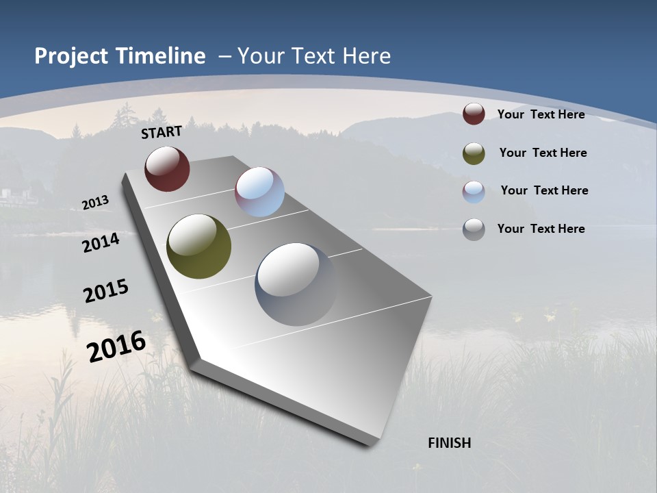 Serene Panoramic Plant PowerPoint Template