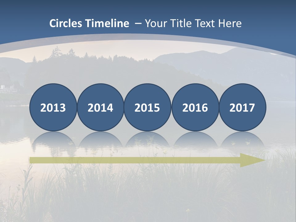 Serene Panoramic Plant PowerPoint Template