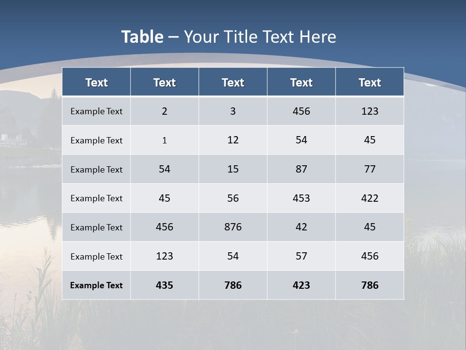 Serene Panoramic Plant PowerPoint Template