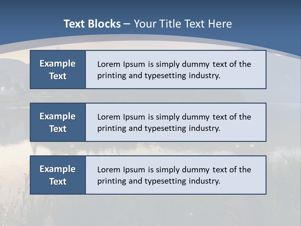 Serene Panoramic Plant PowerPoint Template