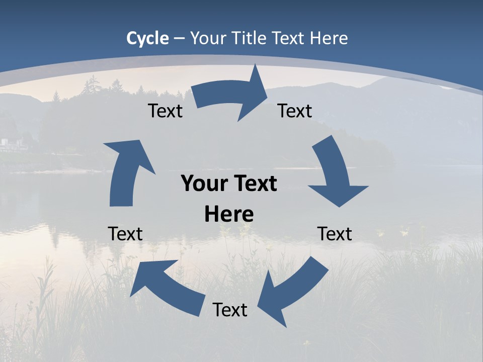 Serene Panoramic Plant PowerPoint Template