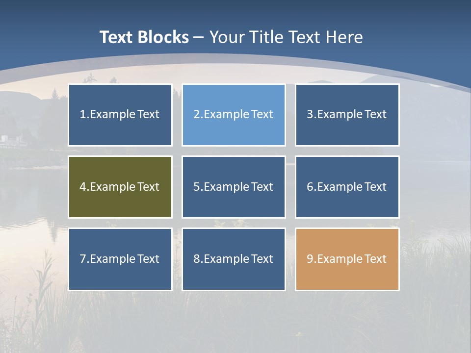 Serene Panoramic Plant PowerPoint Template