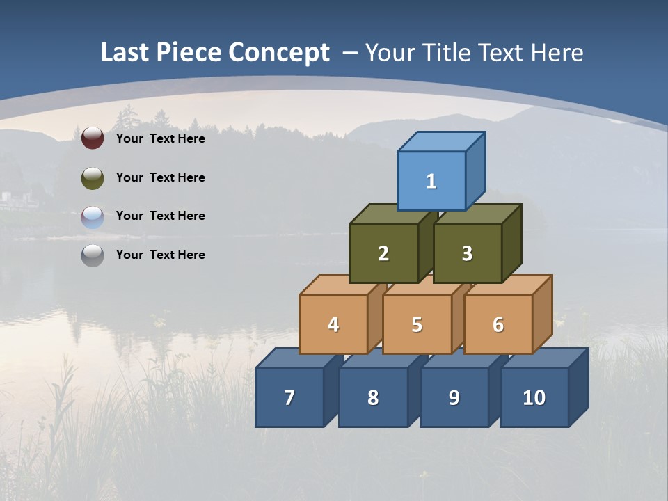 Serene Panoramic Plant PowerPoint Template