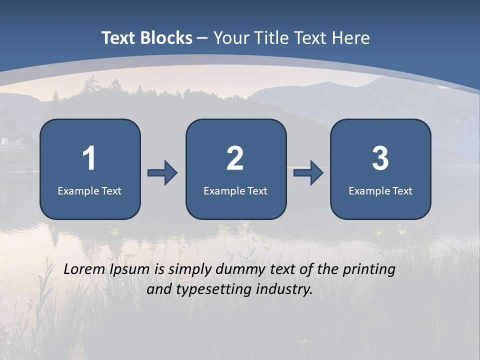 Serene Panoramic Plant PowerPoint Template
