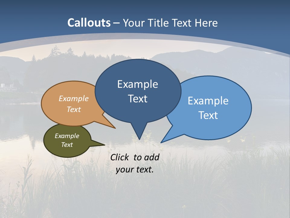Serene Panoramic Plant PowerPoint Template