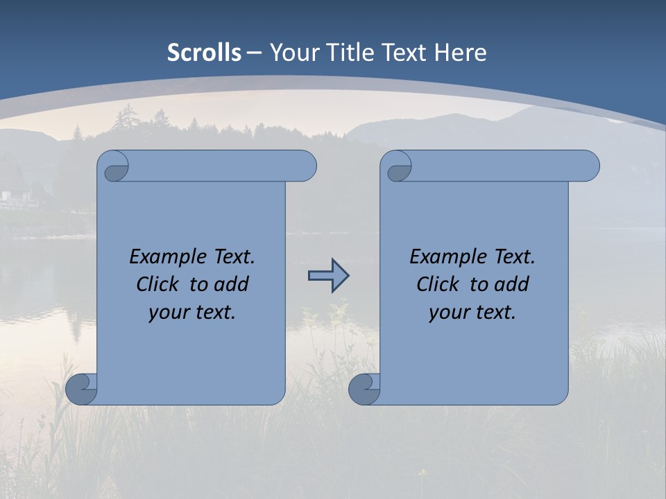 Serene Panoramic Plant PowerPoint Template