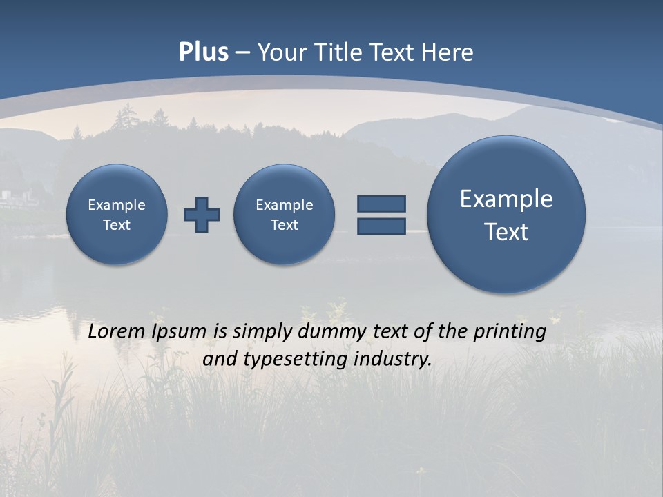 Serene Panoramic Plant PowerPoint Template
