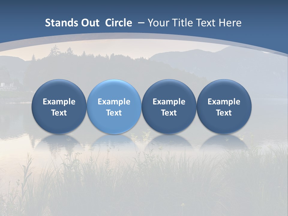 Serene Panoramic Plant PowerPoint Template