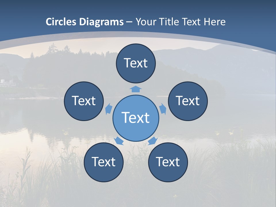 Serene Panoramic Plant PowerPoint Template