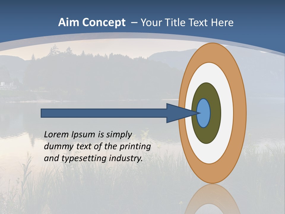 Serene Panoramic Plant PowerPoint Template