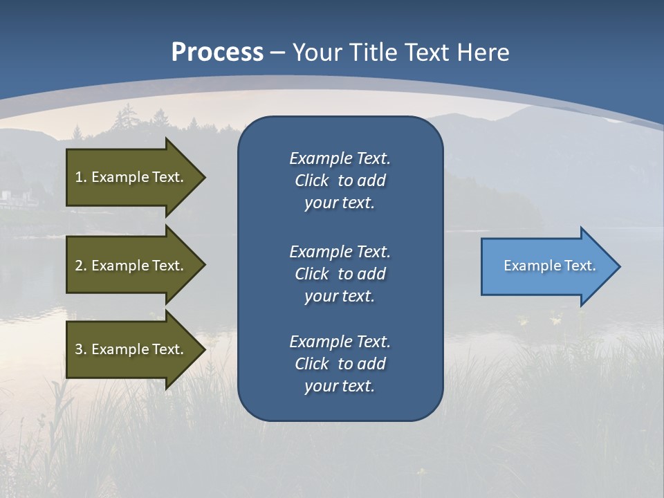Serene Panoramic Plant PowerPoint Template