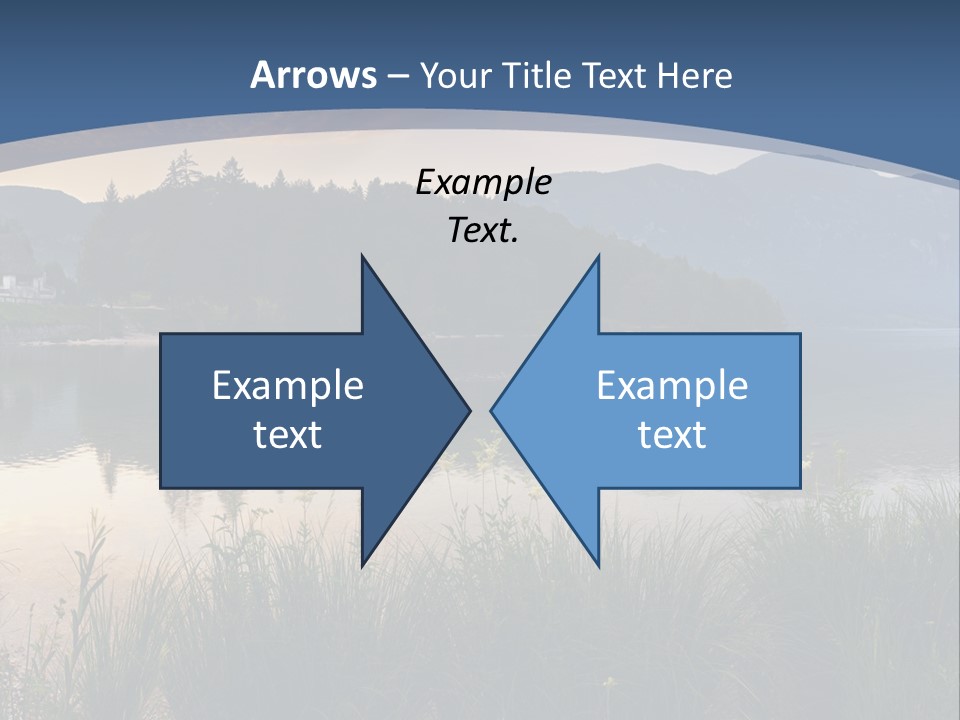 Serene Panoramic Plant PowerPoint Template