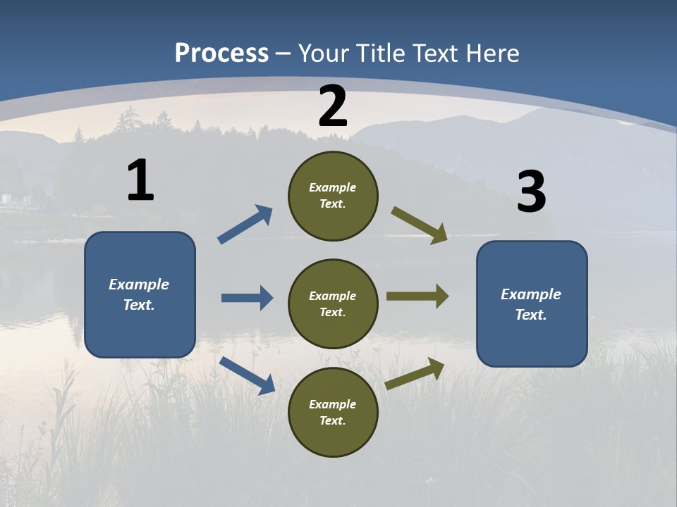 Serene Panoramic Plant PowerPoint Template