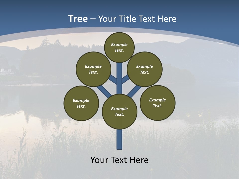 Serene Panoramic Plant PowerPoint Template