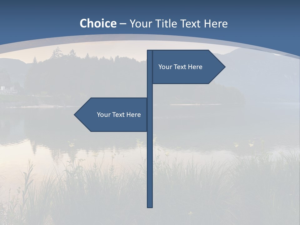 Serene Panoramic Plant PowerPoint Template