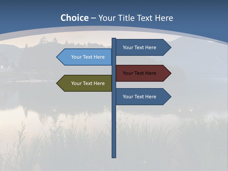 Serene Panoramic Plant PowerPoint Template