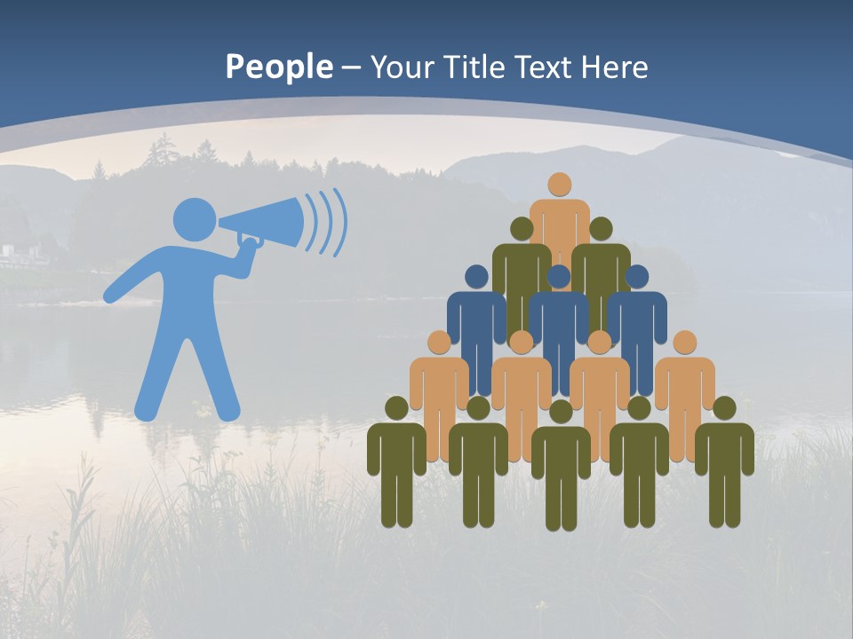 Serene Panoramic Plant PowerPoint Template